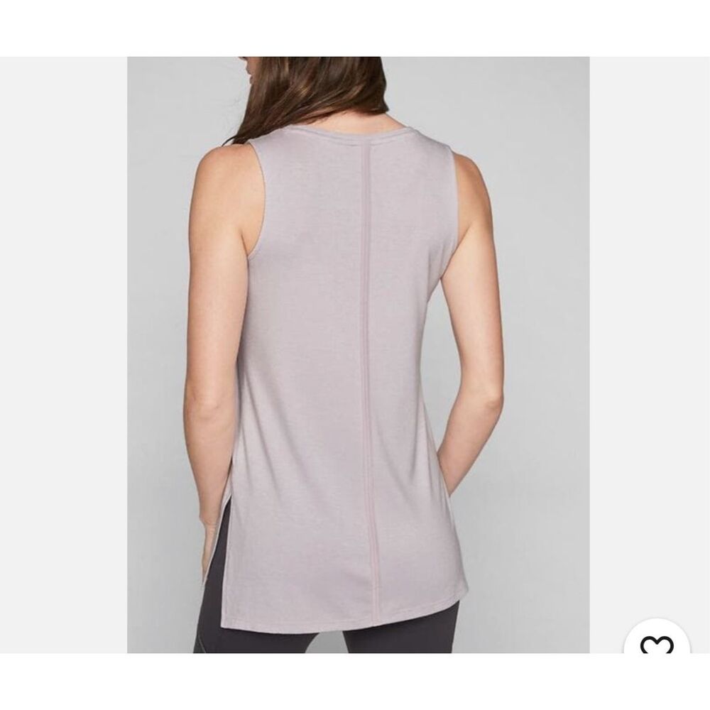 Athleta Threadlight Split Side Tank Top White Wor… - image 7